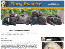 Tablet Screenshot of davisdoodles.com
